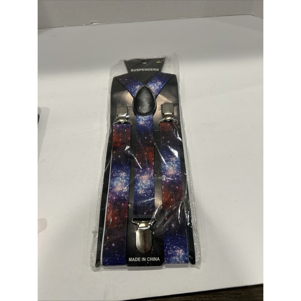 HIPSTER Adjustable Elastic SUSPENDERS Northern lights/SEALED/NEW!